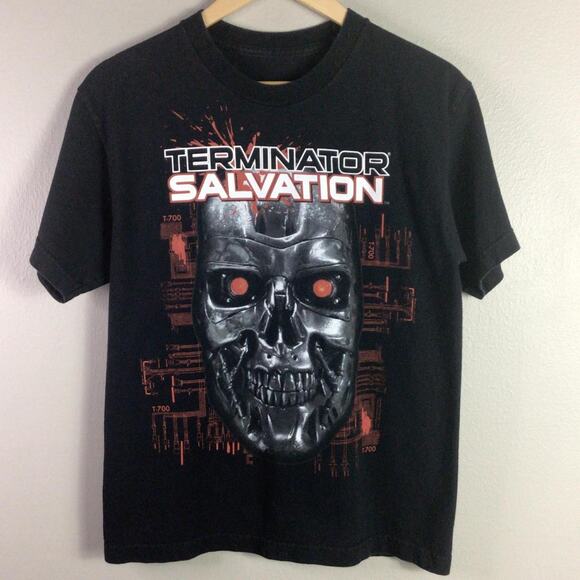 Vintage Terminator Salvation Movie Promo T Shirt Black Medium - Picture 1 of 3